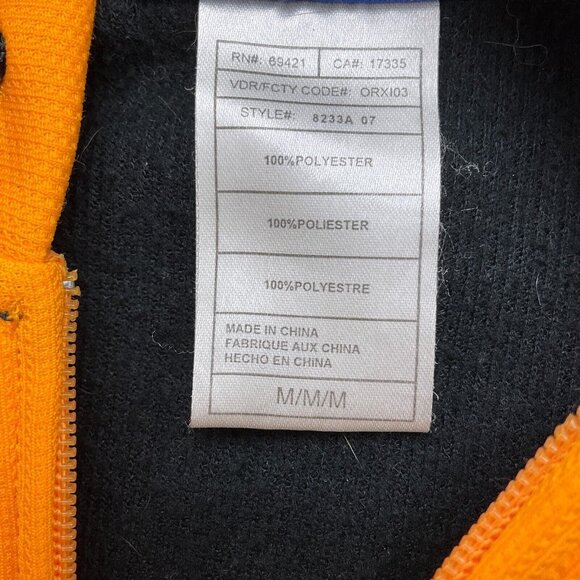 Reebok NFL Hoodie Adult Medium Black Gold STEELERS Colorblock Unisex Jacket Flaw - Picture 5 of 11